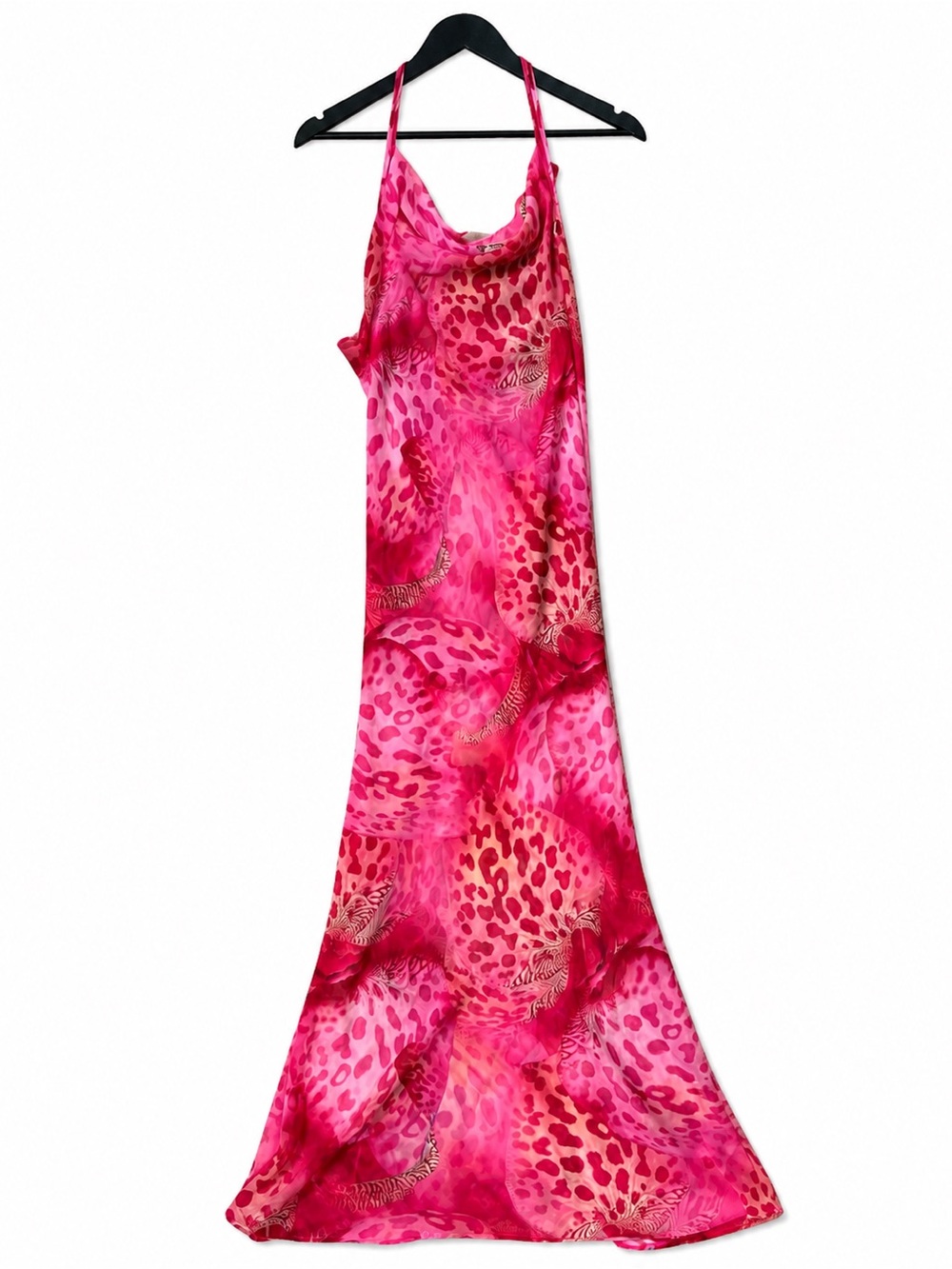 Opulessa x SHEIN Pink Mesh Print Maxi Dress / Cover Up | Size Small